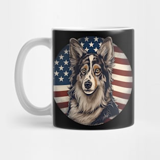 Shetland Sheepdog 4th of July Mug